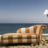 Furniture in the beach shore
